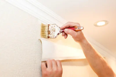 Pose de papier peint à Malvezie — revêtements muraux et toiles de verre